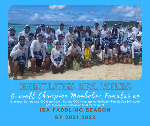 Congratulations to the Royal Paddling Team!