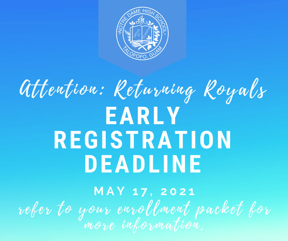 Early Registration deadline is May 17