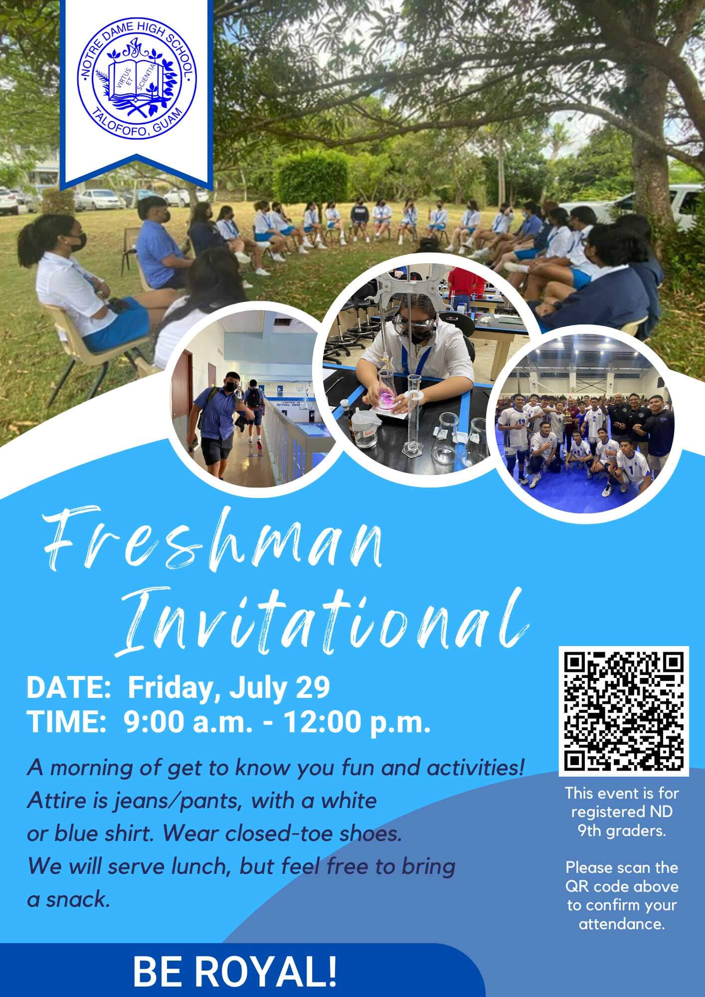 Freshmen Invitation for all Registered Freshmen