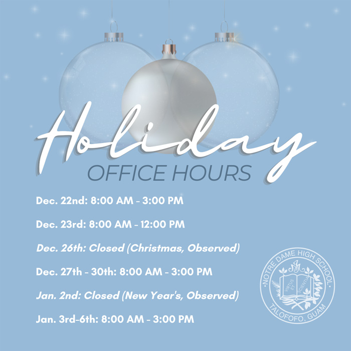Holiday Hours
