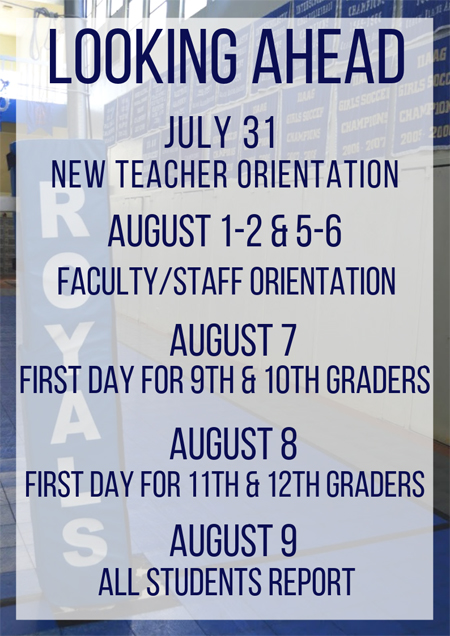 Important Dates