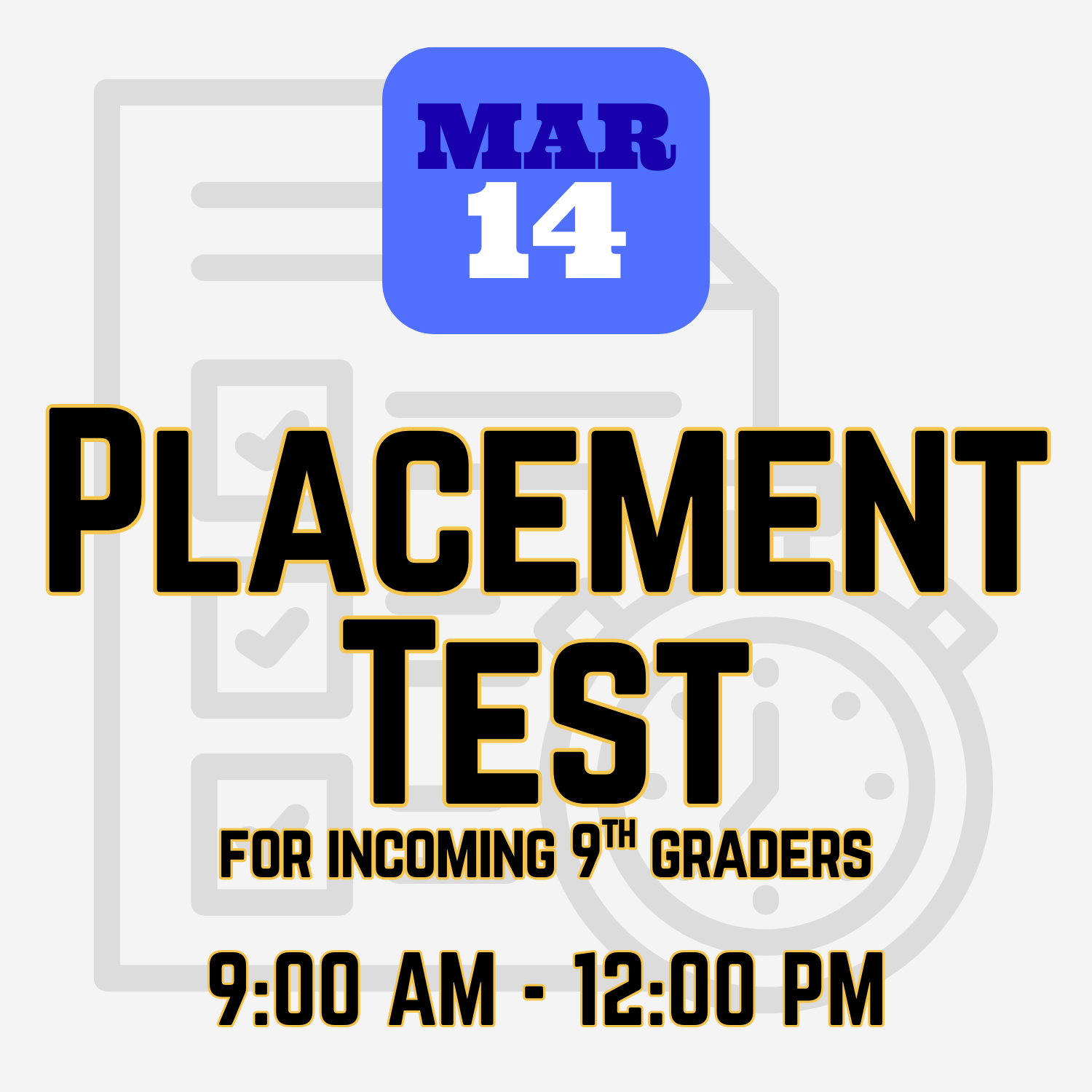 Placement Test 2026