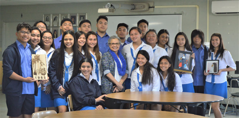 Royals welcomed SSND Provincial Member Sister Christine Garcia