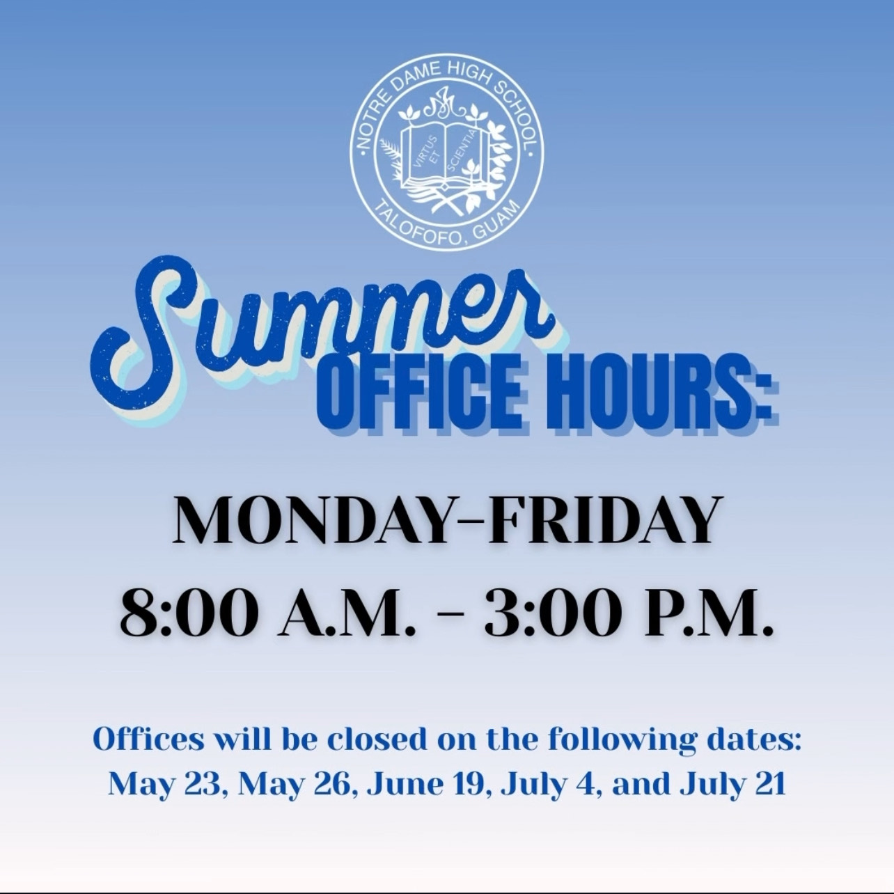 Summer Hours